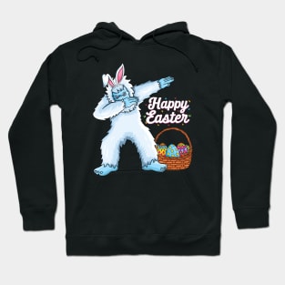 Dabbing yeti Easter Eggs bunny Kids Boys Girls yeti easter Hoodie